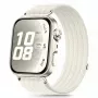 Tech-Protect Nylon-Armband für Huawei Watch Fit 3 / 4 / 4 Pro / 5 / 5 Pro - Weiß