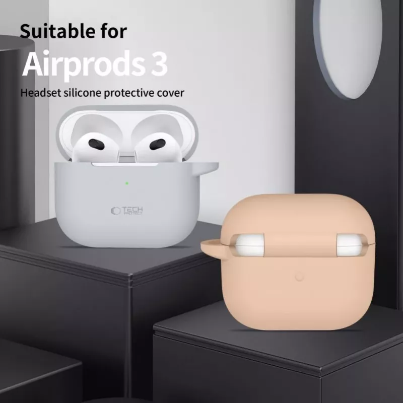Tech-Protect Silicone Hook Case für Apple AirPods 3 - Blau