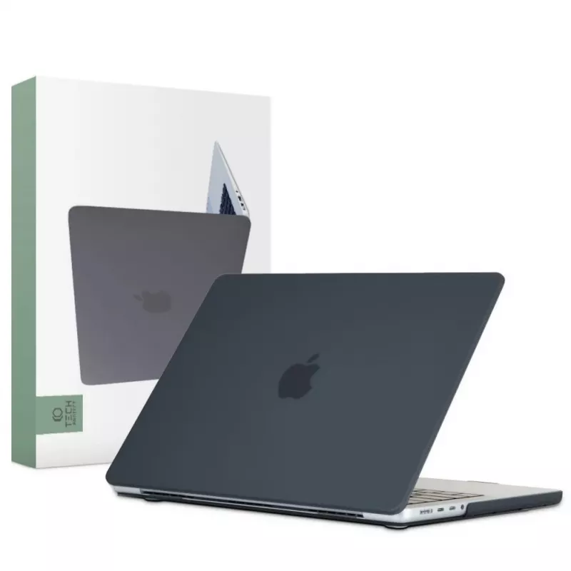 Tech-Protect Smartshell Hard Shell Case für MacBook Pro 14 M1/M2/M3/M4/M5 2021-2025, Schwarz Matt