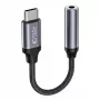 Tech-Protect USB-C auf 3,5 mm Mini-Klinke Audio-Adapter (Buchse) - Schwarz