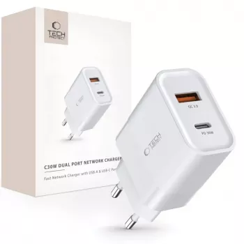 Tech-Protect White MagSafe Back Cover für Apple iPhone 15 Pro Max