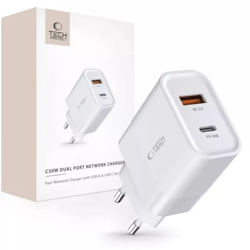 Tech-Protect White MagSafe Back Cover für Apple iPhone 15 Pro Max