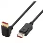 Techly DisplayPort 1.4 Kabel M/M 4K@120Hz 2m Schwarz Einseitig Abgewinkelt ICOC-DSP-A14-020NT9