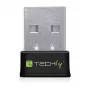 Techly I-WL-USB-600TY Mini WLAN USB Adapter Dual Band MU-MIMO 2dBi 600Mbps Schwarz