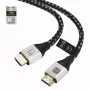 Techly ICOC-HDMI21-8-010T HDMI 2.1 Kabel 1m 48Gbps 8K 10K geflochten Schwarz