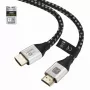 Techly ICOC-HDMI21-8-020T HDMI 2.1 Kabel 8K 10K 48Gbps 2m Schwarz Geflochten