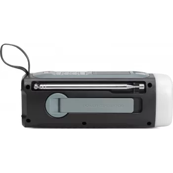 TechniSat tragbares Notfallradio mit DAB+/FM, Bluetooth, Solarpanel, Handkurbel, Powerbank, LED-Taschenlampe, Schwarz (0000/2933)