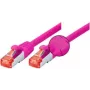 Tecline 5m Cat6 S/FTP Patchkabel, RJ-45 Stecker zu Stecker, Magenta 71505P