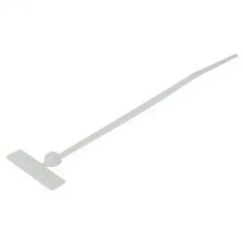 TECLINE Kabelbinder mit querliegendem Beschriftungsfeld, 110 x 2,5 mm, Natur, 100er-Pack 690110B