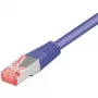 TECLINE Cat 6 S-STP (PIMF) Patchkabel, RJ45, Violett, 25 m, Slim Snagless Boot 71525V