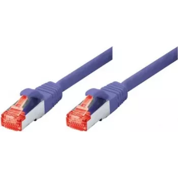TECLINE Cat 6 S-STP PIMF Patchkabel, Violett, 0,5 m, Slim Bend Protection 71500V