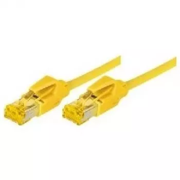 TECLINE Cat 6a S/FTP Patchkabel, PiMF, Gelb, 1,5 m, 10 Gbps, LSZH, Hirose TM31 722015Y