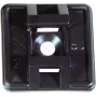 TECLINE Selbstklebende Kabelbinder-Sockel für Kabelbinder bis 4,8 mm Breite, Schwarz, 100 Stück 690048S