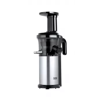 TEESA Slow Juicer für Gemüse und Obst, 150W, 48 U/min, 1L Saftbehälter, Schwarz