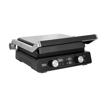 TEESA TSA3239 Elektrogrill, Panini-Presse, 3 Positionen, herausnehmbare Platten, 2000 W