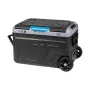 TEESA TSA6004 Professioneller Kompressor-Reisekühlschrank/-Gefrierschrank 40L DC12/24 AC 230V Batterieoption, große Räder, stabiler Griff, Bluetooth, Doppelkammern