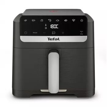 Tefal ActiFry 2-in-1 Heißluftfritteuse EY866HE1, 1,7 kg, 1500 W, Schwarz & Silber