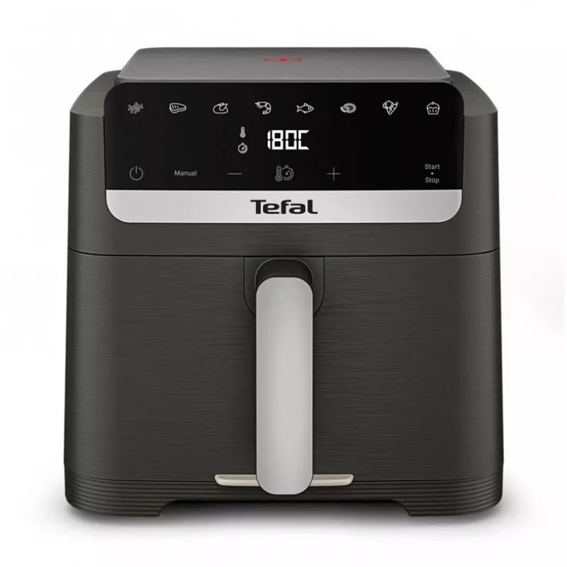 Tefal ActiFry 2-in-1 Heißluftfritteuse EY866HE1, 1,7 kg, 1500 W, Schwarz & Silber