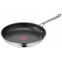 TEFAL Cook Smart Bratpfanne von Jamie Oliver, Edelstahl, 28 cm, Schwarz