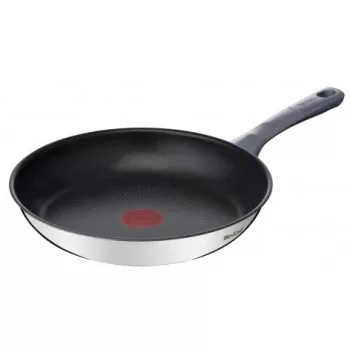 Tefal Daily Cook G7300455 24 cm Bratpfanne, Edelstahl, Titanium 2X Antihaft, Thermo-Signal, für alle Herdarten