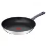 Tefal Daily Cook G7300455 24 cm Bratpfanne, Edelstahl, Titanium 2X Antihaft, Thermo-Signal, für alle Herdarten