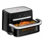 Tefal EY9228 Dual Easy Fry Flex Heißluftfritteuse & Grill, 6,5L Dual Zone, 1700W, Schwarz/Silber