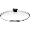 Tefal Glasdeckel Ø30cm – Deckel aus gehärtetem Glas für Kochgeschirr mit Dampföffnung, Edelstahlrand, spülmaschinenfest