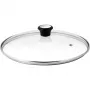 Tefal Glasdeckel Ø30cm – Deckel aus gehärtetem Glas für Kochgeschirr mit Dampföffnung, Edelstahlrand, spülmaschinenfest