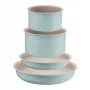 Tefal Ingenio Eucalyptus 5-teiliges Kochgeschirr-Set mit abnehmbaren Griffen, Titan-Antihaftbeschichtung, induktionsgeeignet, Schwarz/Grau