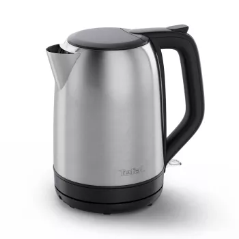 TEFAL KO5S0DE Subito Wasserkocher, Edelstahl/Schwarz, 2400 W, 1,7 L