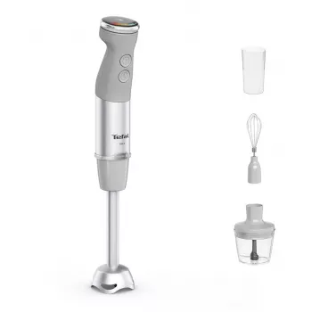 Tefal Quickchef+ HB673B30 Stabmixer 1000 W Grau, Edelstahl