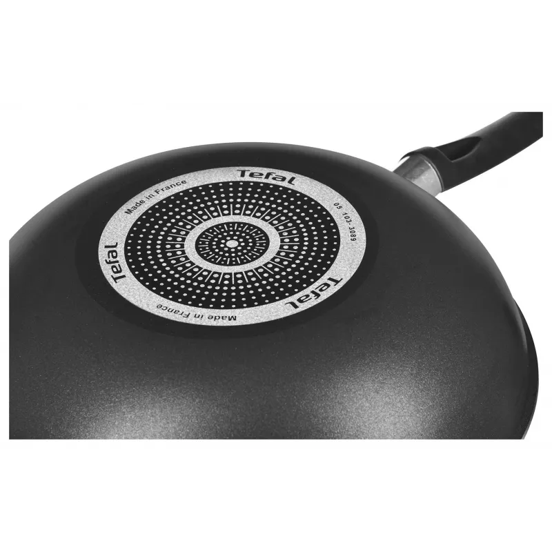 Tefal Simplicity 28 cm Wokpfanne B5821902 – Aluminium Antihaftbeschichtung mit Thermo-Spot, für Gas/Elektro/Keramik/Halogen