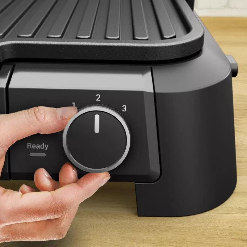 Tefal SuperGrill 3-in-1 GC510DE0 Kontaktgrill, 2000 W, Silber/Schwarz