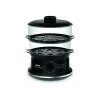 Tefal VC140135 Convenient Dampfgarer, 2 Körbe, 6,5 L, 900 W, Schwarz
