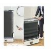 TEFAL YT4050E1 Automatischer Dampfschrank, 1800 W, 2 L Tank, 3 Programme, Touchscreen, faltbar, Weiß