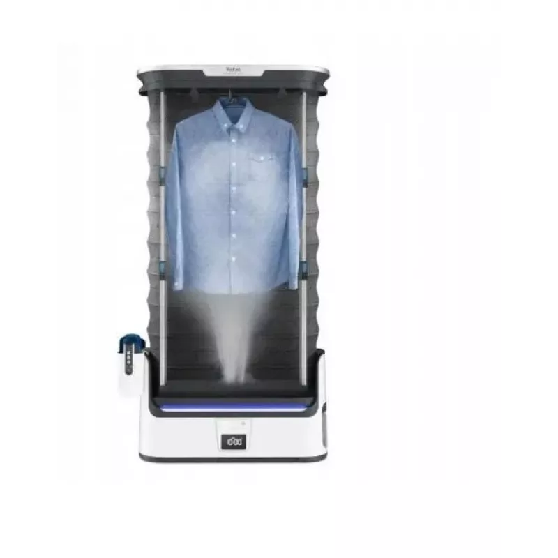 TEFAL YT4050E1 Automatischer Dampfschrank, 1800 W, 2 L Tank, 3 Programme, Touchscreen, faltbar, Weiß