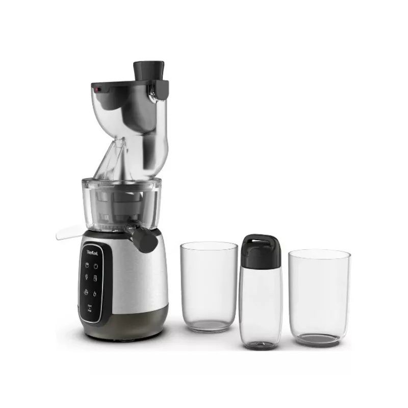 TEFAL ZC605D38 Slow Juicer 150W Cold Press 35 RPM Silber/Schwarz