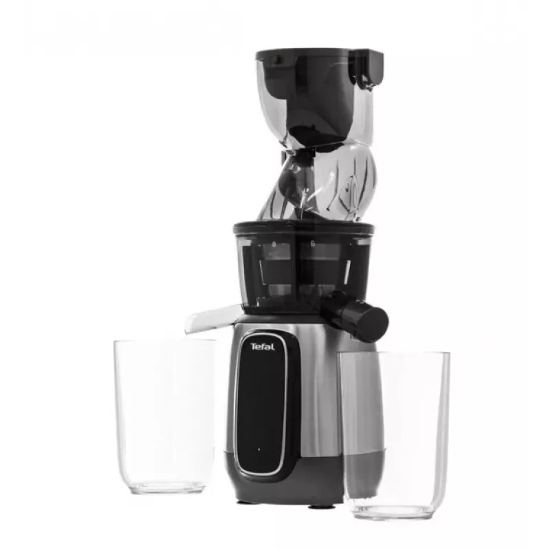 TEFAL ZC605D38 Slow Juicer 150W Cold Press 35 RPM Silber/Schwarz