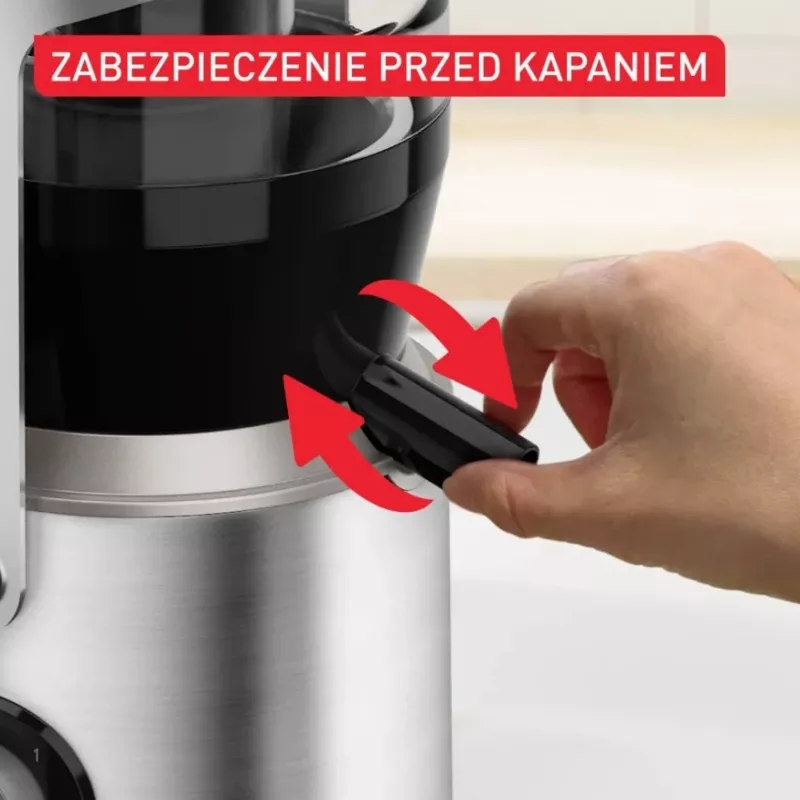 Tefal ZE660D10 Zentrifugal-Entsafter 800 W Schwarz/Silber