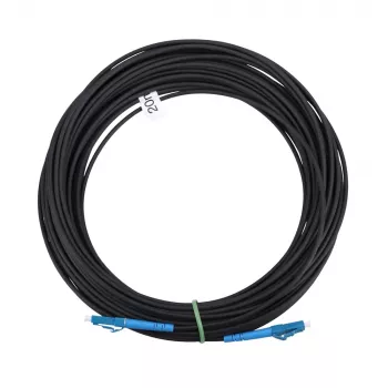 TELCOLINE 1J LC/UPC auf LC/UPC Singlemode-Patchkabel, 20 m, LSOH, Gelb