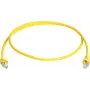 Telegärtner 100008173 CAT 5e F/UTP RJ45 Patchkabel, 0,5 m, Gelb, flammhemmend, mit Knickschutz