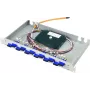 Telegärtner Basis eco 19 inch 1U Glasfaser-Patchpanel mit 12x SC-Duplex-Kupplungen und 24x SC OM2-Pigtails, 50/125µm, Multimode