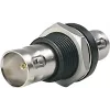 Telegärtner BNC-Einbauadapter Buchse zu Buchse 50 Ohm Schalttafeleinbau, vernickeltes Messing, DC-4 GHz