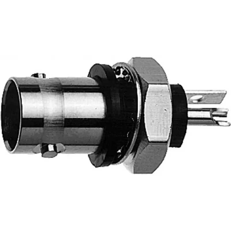 Telegärtner BNC Einbaubuchse, isoliert 50 Ohm, weißer Isolierflansch, Z01 - 1 Stück (J01001A0043)