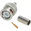 Telegärtner BNC Crimp-Verbinder G01 50 Ohm, Crimp/Crimp, Professional, A0205, für RG-58 C/U, Belden YR23092, UG-1785/U, 5er-Pack