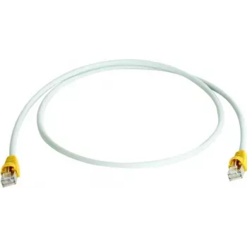 Telegärtner Cat.6A S/FTP Crossover Patchkabel, 0,5m, gelbe Knickschutztülle, LSZH L00000A0102