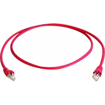 Telegärtner CAT 6A S/FTP Crossover Patchkabel, RJ45, 1 m, Rot, LSZH L00000A0120