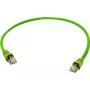 Telegärtner Cat.7 S/FTP Patchkabel, 1,0 m, Grün, 500 MHz, RJ45, 10 Gbps L00000A0149