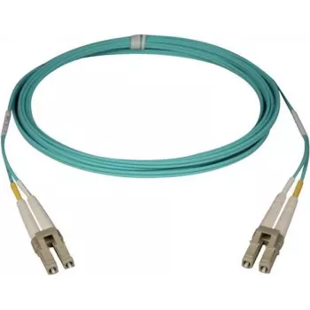 Telegärtner LC auf LC Multimode OM3 Duplex LWL Patchkabel, 2m, Aqua L00871A0006