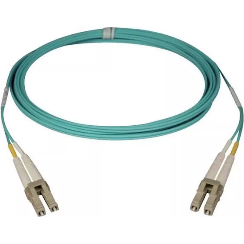 Telegärtner LC auf LC Multimode OM3 Duplex LWL Patchkabel, 2m, Aqua L00871A0006